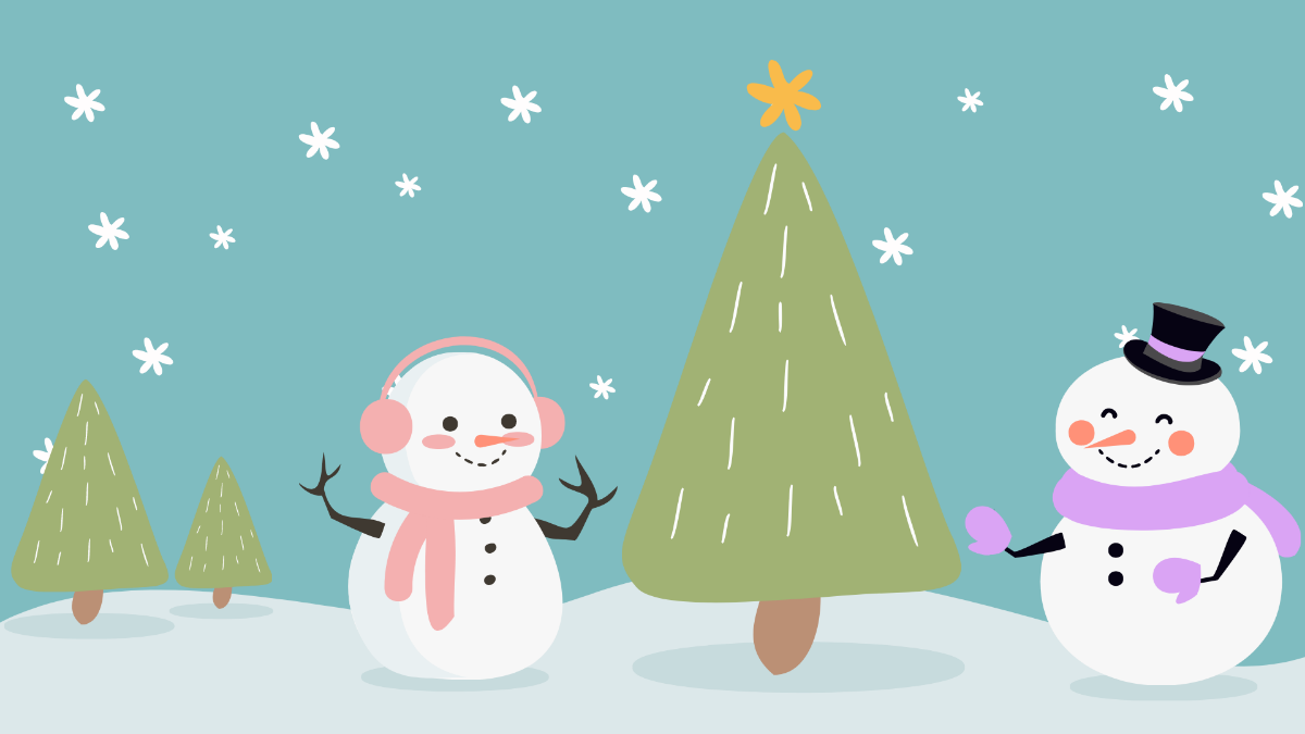 Cute Christmas Background Template