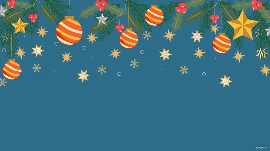 Free Blue Christmas Background in Illustrator, EPS, SVG, JPG, PNG