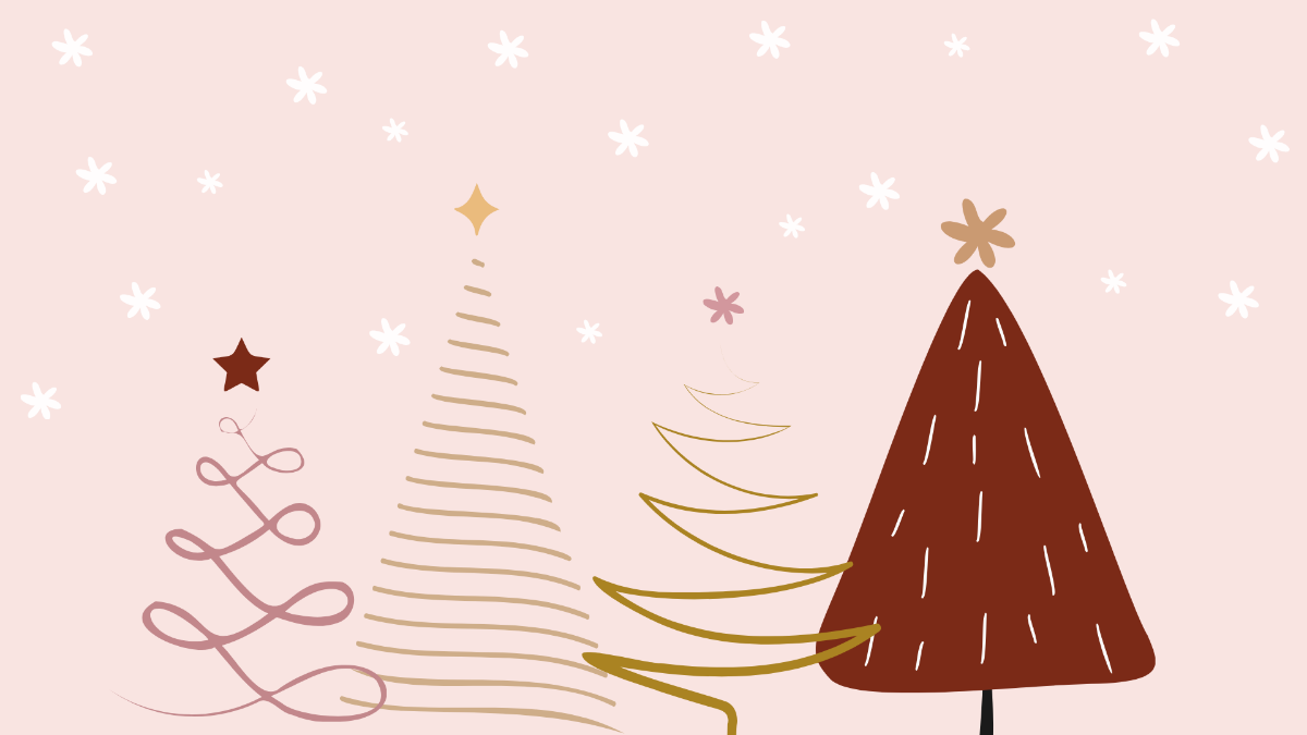 Aesthetic Christmas Background Template