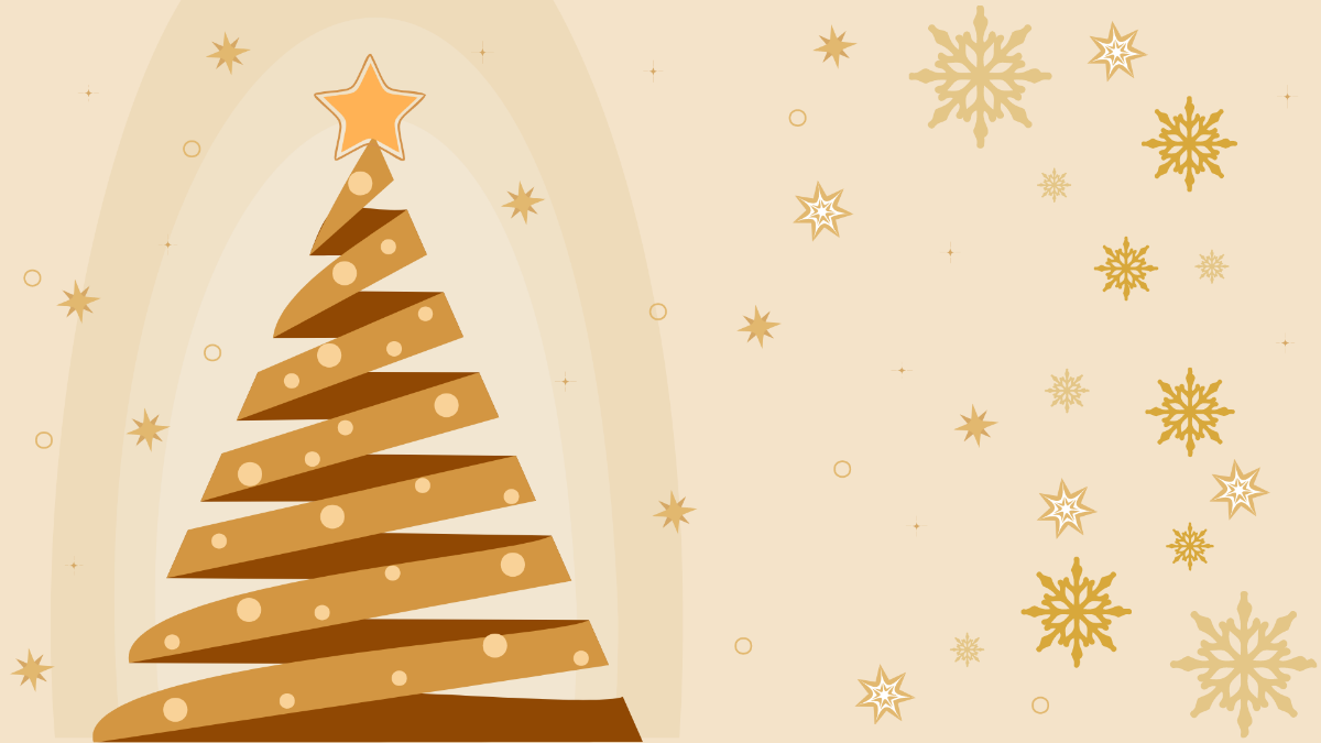 Gold Christmas Background Template
