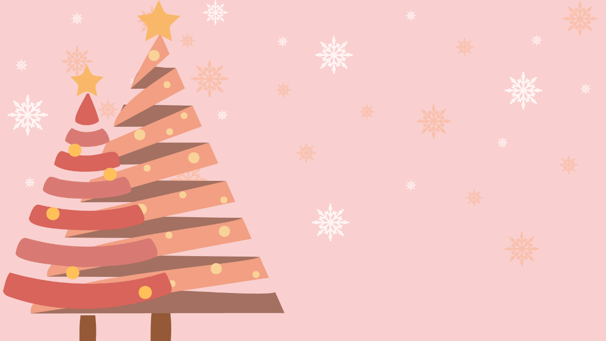 Pink Christmas Background Template