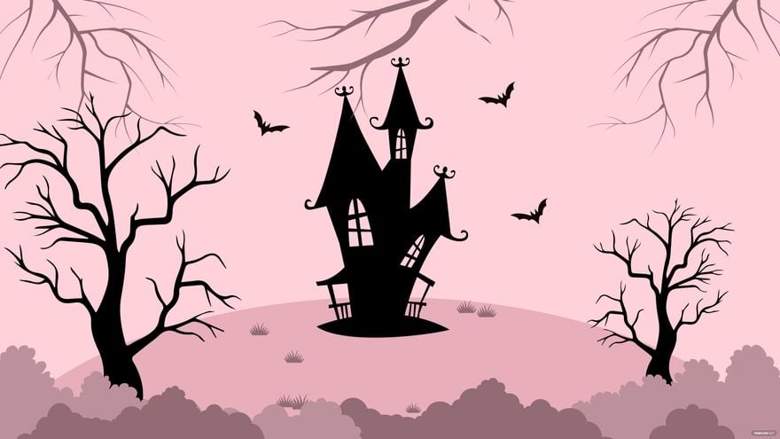 Halloween Pink Background