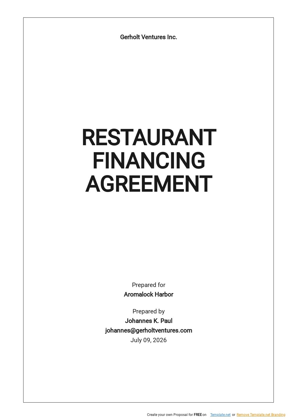 14+ FREE Financial Agreement Templates [Edit & Download]