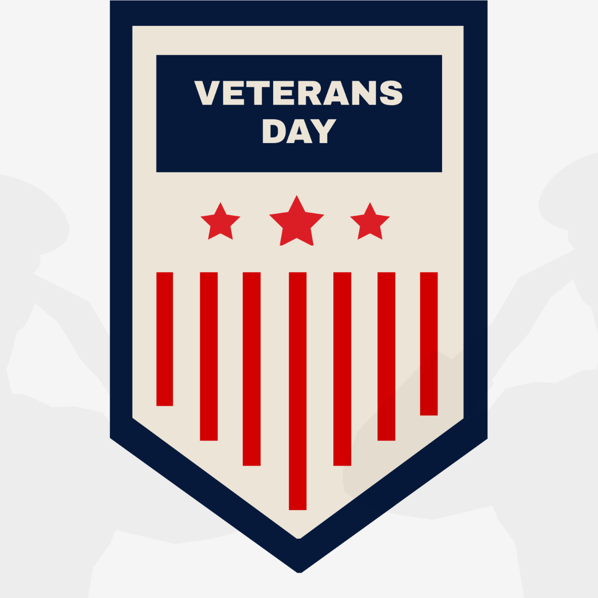 Veterans Day Logo Vector Template