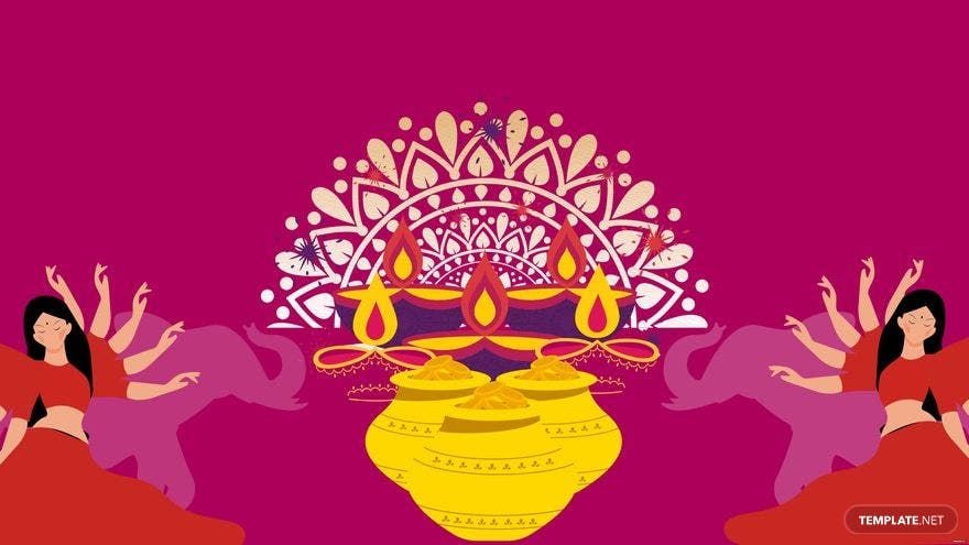 Dhanteras Drawing Background Template