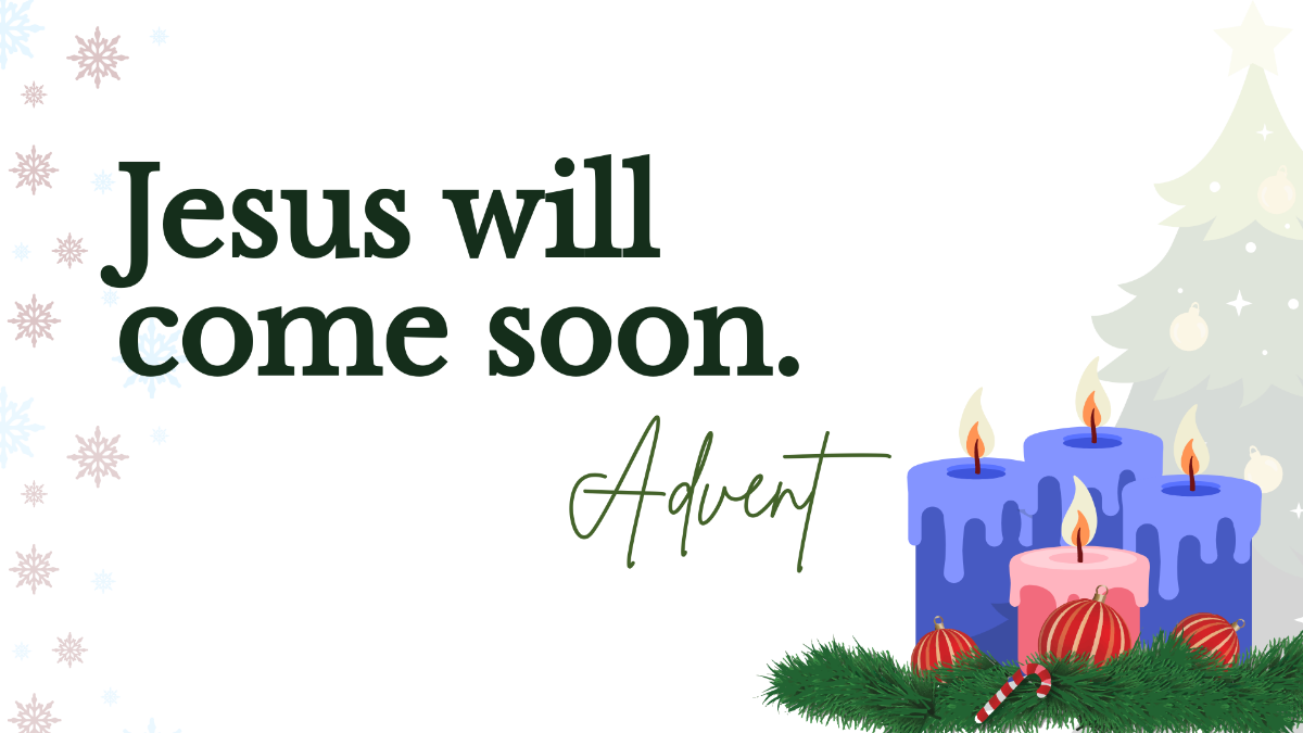 Advent Flyer Background Template