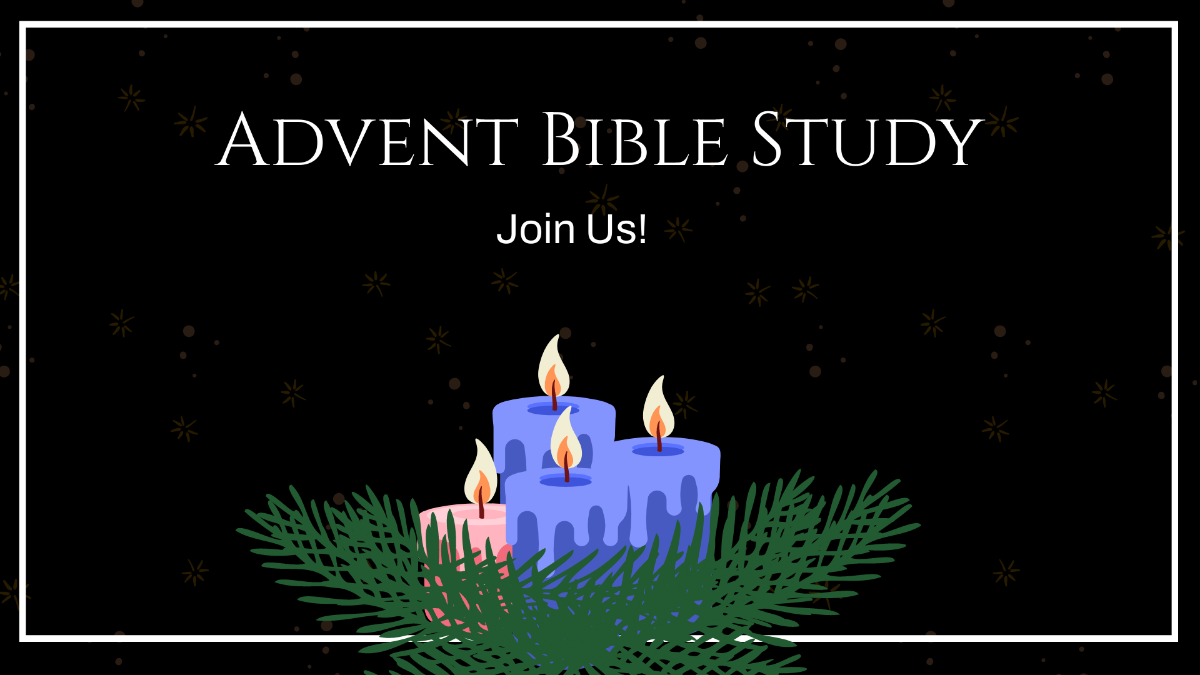 Free Advent Invitation Background Template