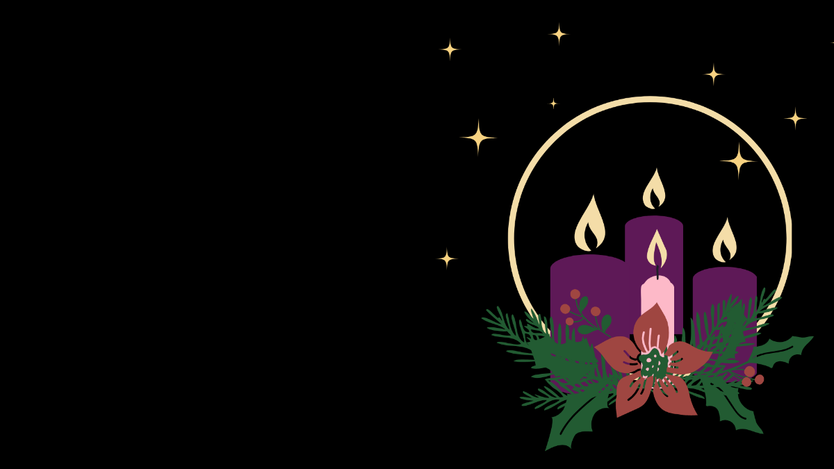 Happy Advent Background Template