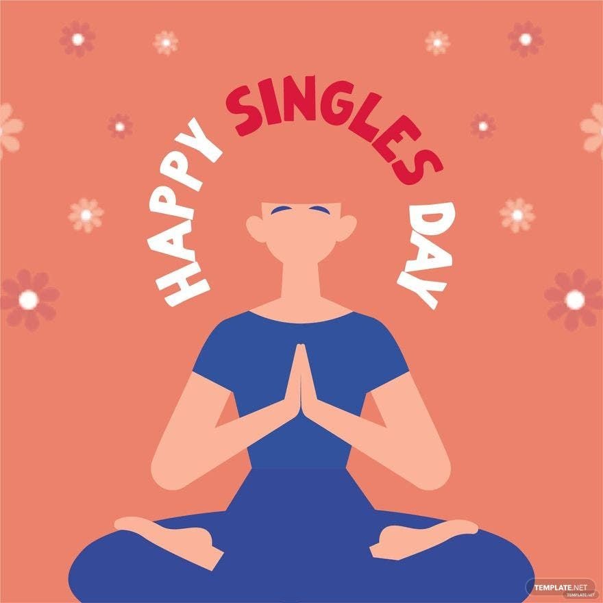 Singles Day Drawing Vector
