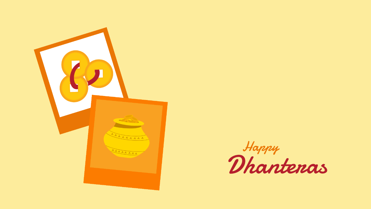 Dhanteras Photo Background Template
