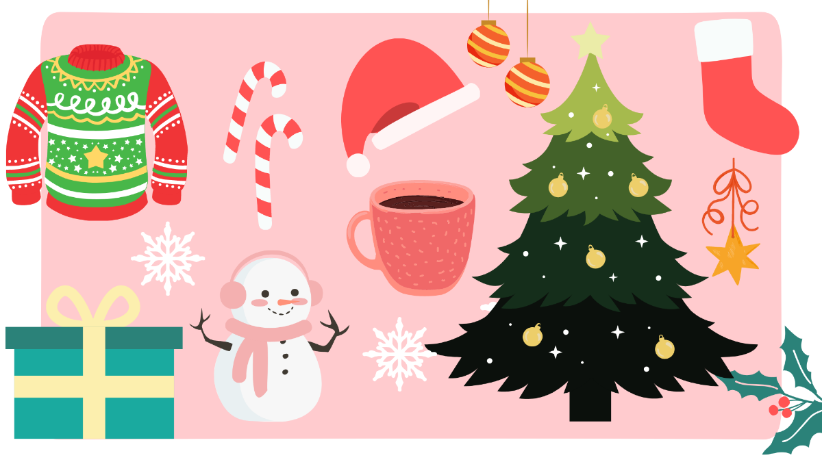 High Resolution Christmas Background Template