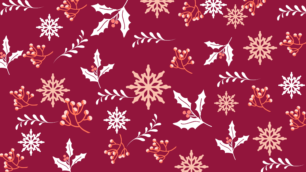 Christmas Pattern Background Template