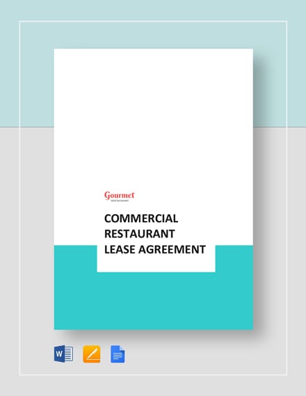 commercial restaurant lease agreement