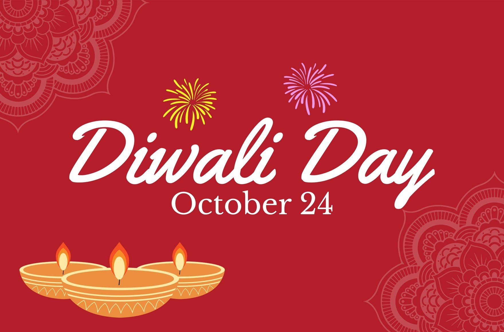 Diwali Day Banner in Illustrator, PSD, EPS, SVG, JPG, PNG