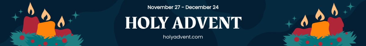 Advent Website Banner Template