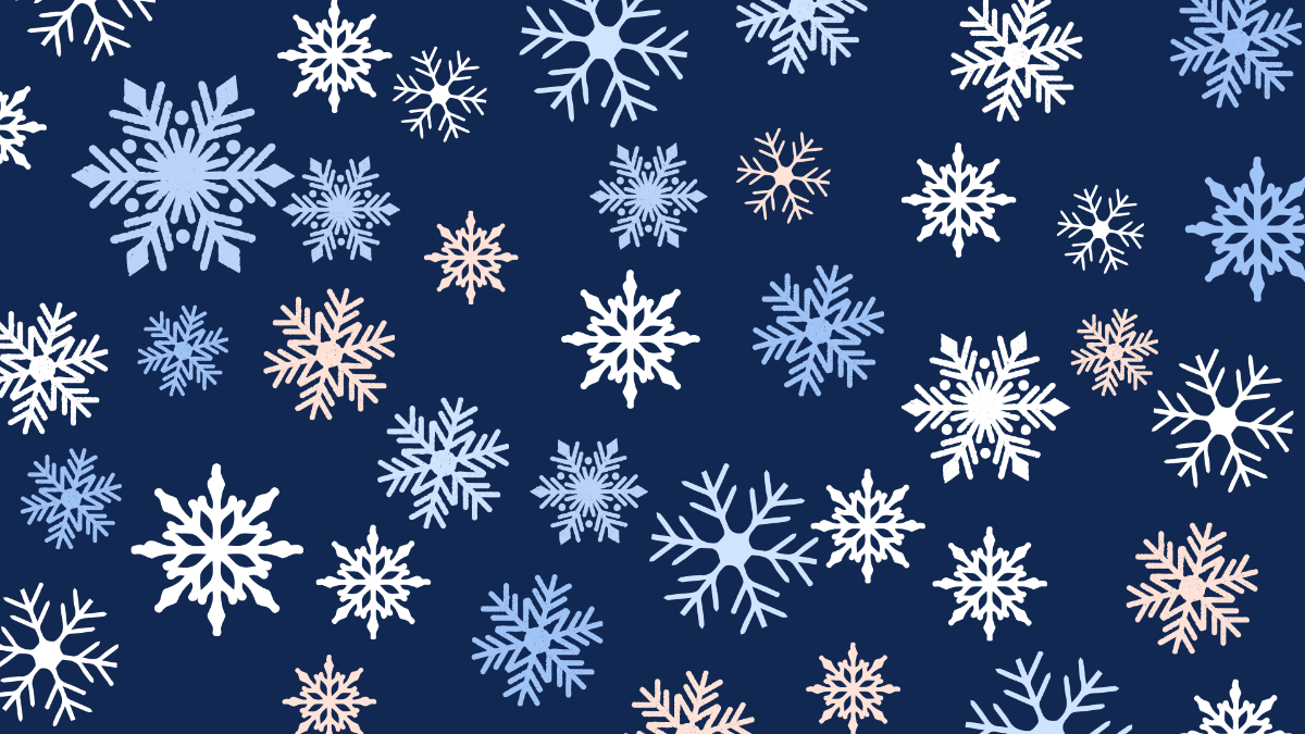 Christmas Snowflake Background Template