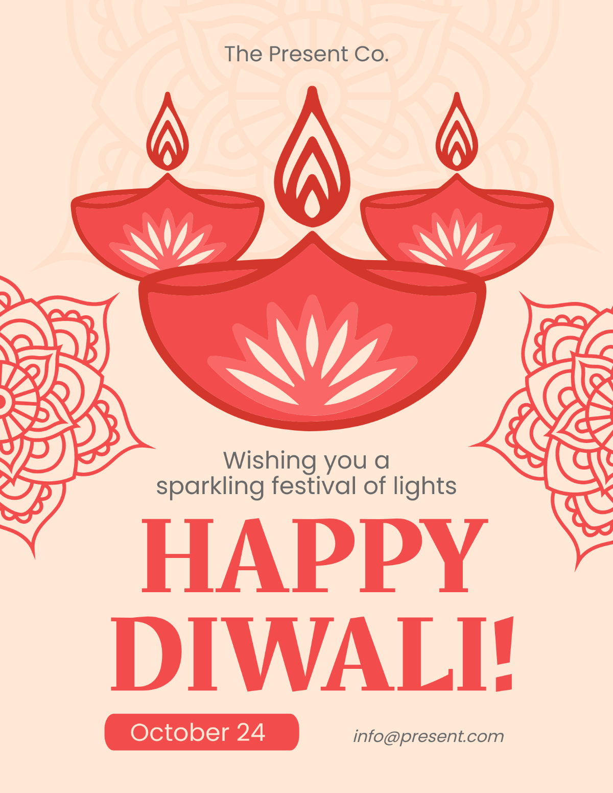 Happy Diwali Flyer Template