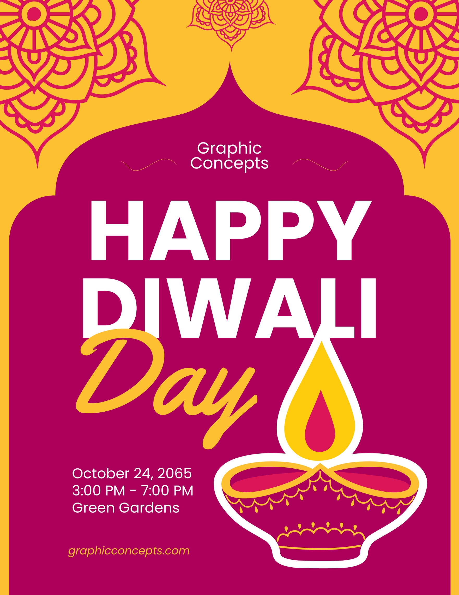 Free Diwali Day Flyer