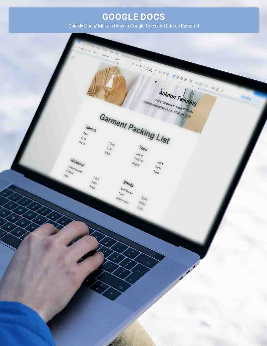 Garment Packing List Template Google Docs, Word, Apple Pages