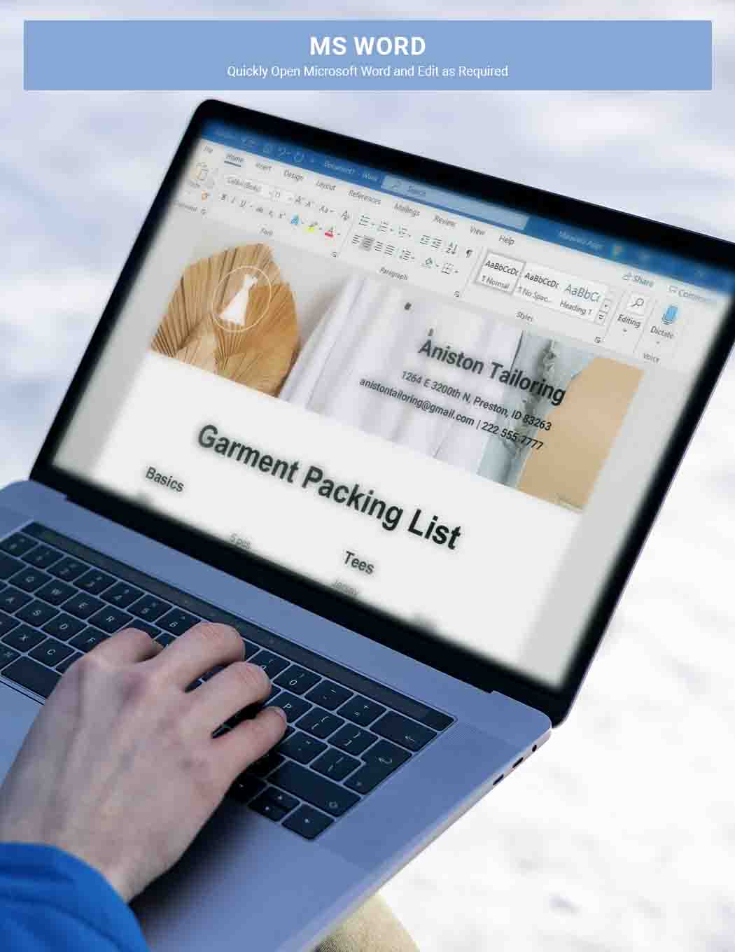 Garment Packing List Template Google Docs, Word, Apple Pages