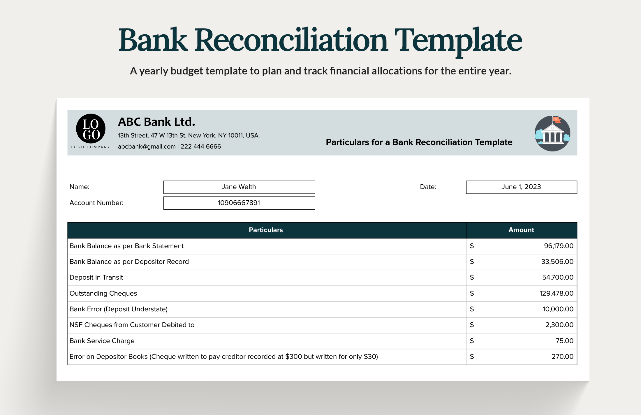 account reconciliation