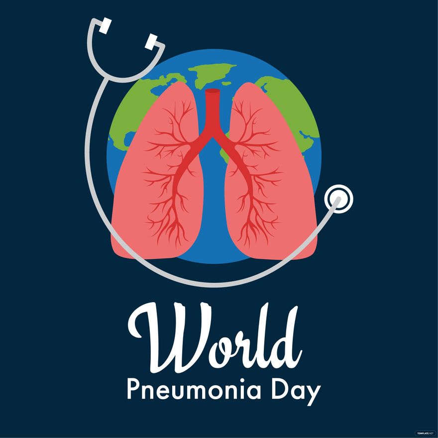 World Pneumonia Day Clipart Vector