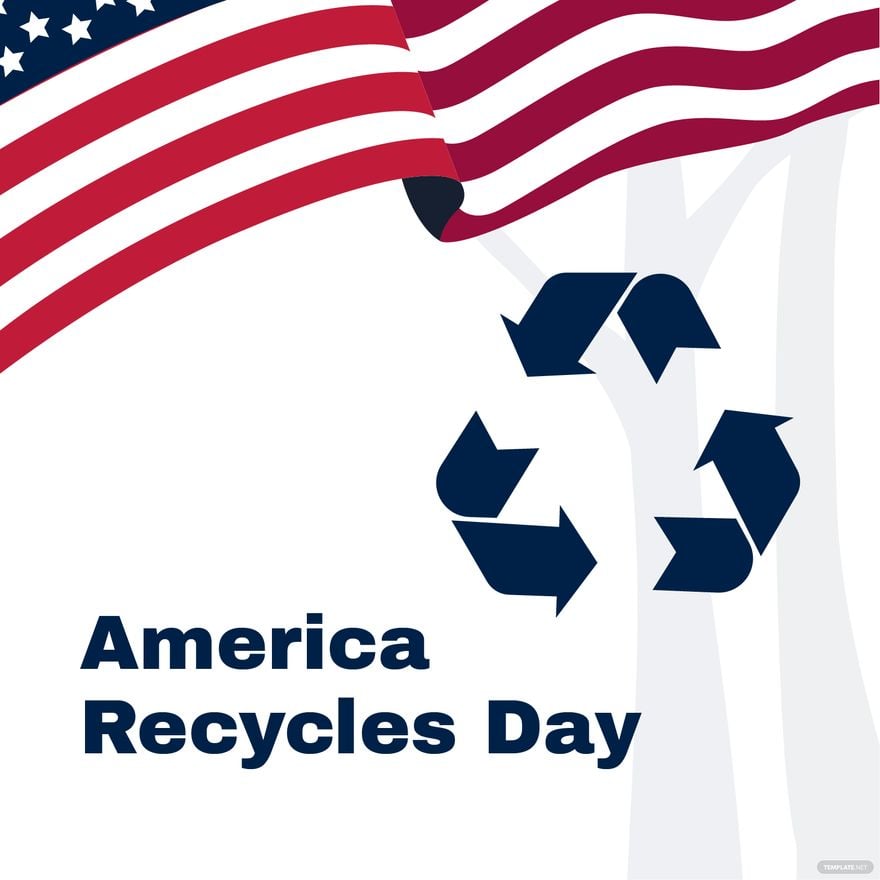 America Recycles Day Vector