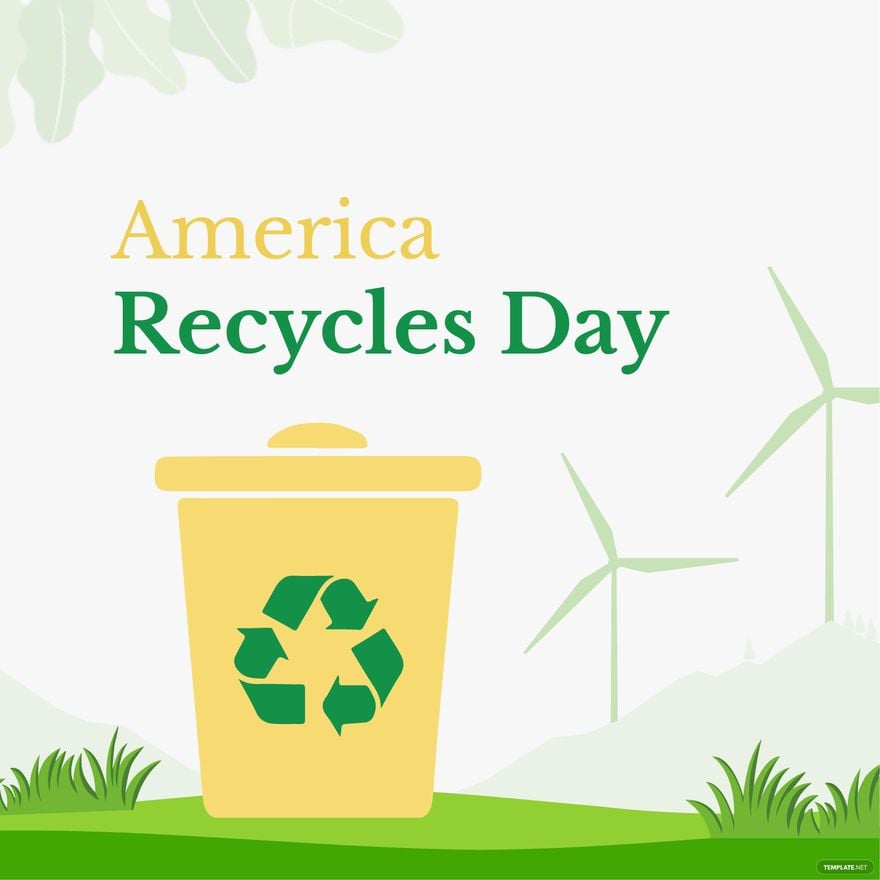 America Recycles Day Clipart Vector
