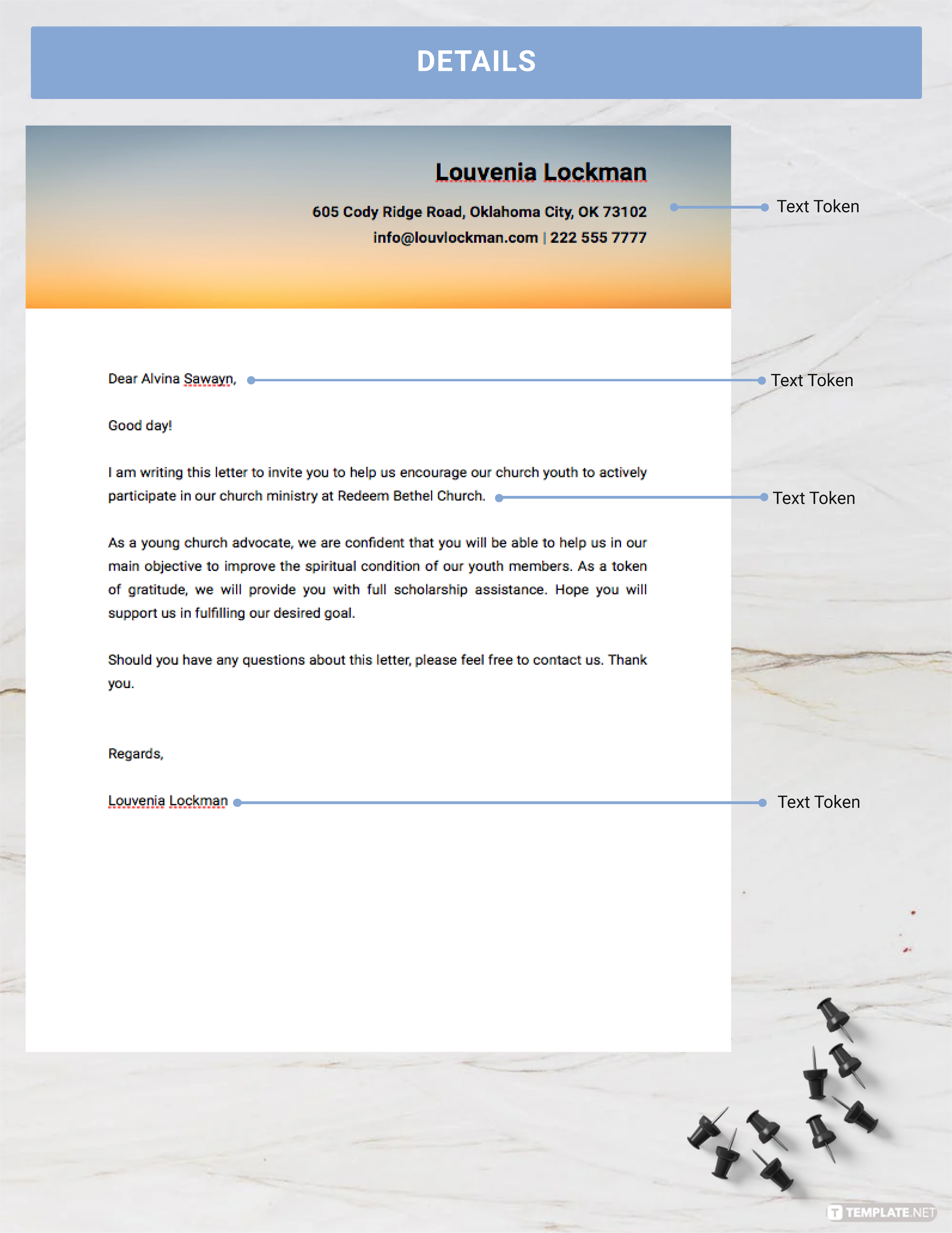 Church Youth Invitation Letter - Google Docs, Word, Apple Pages