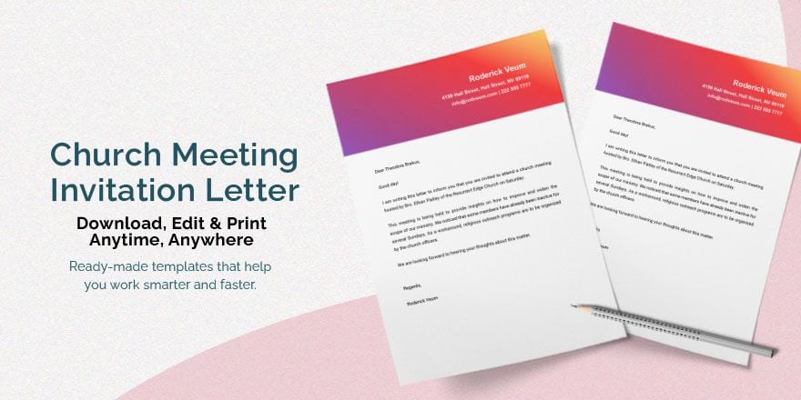 Church Meeting Invitation Letter