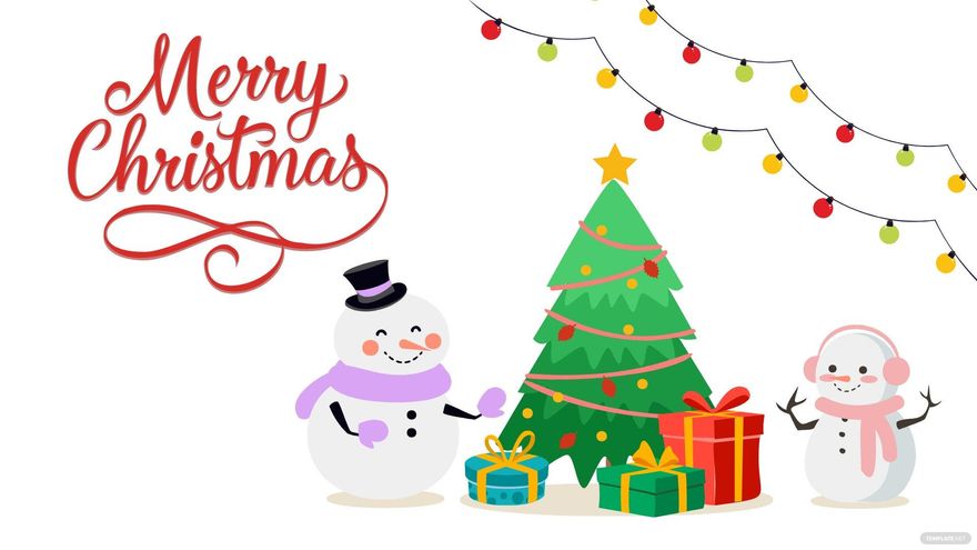 Free Merry Christmas Transparent Background in Illustrator, EPS, SVG, JPG, PNG