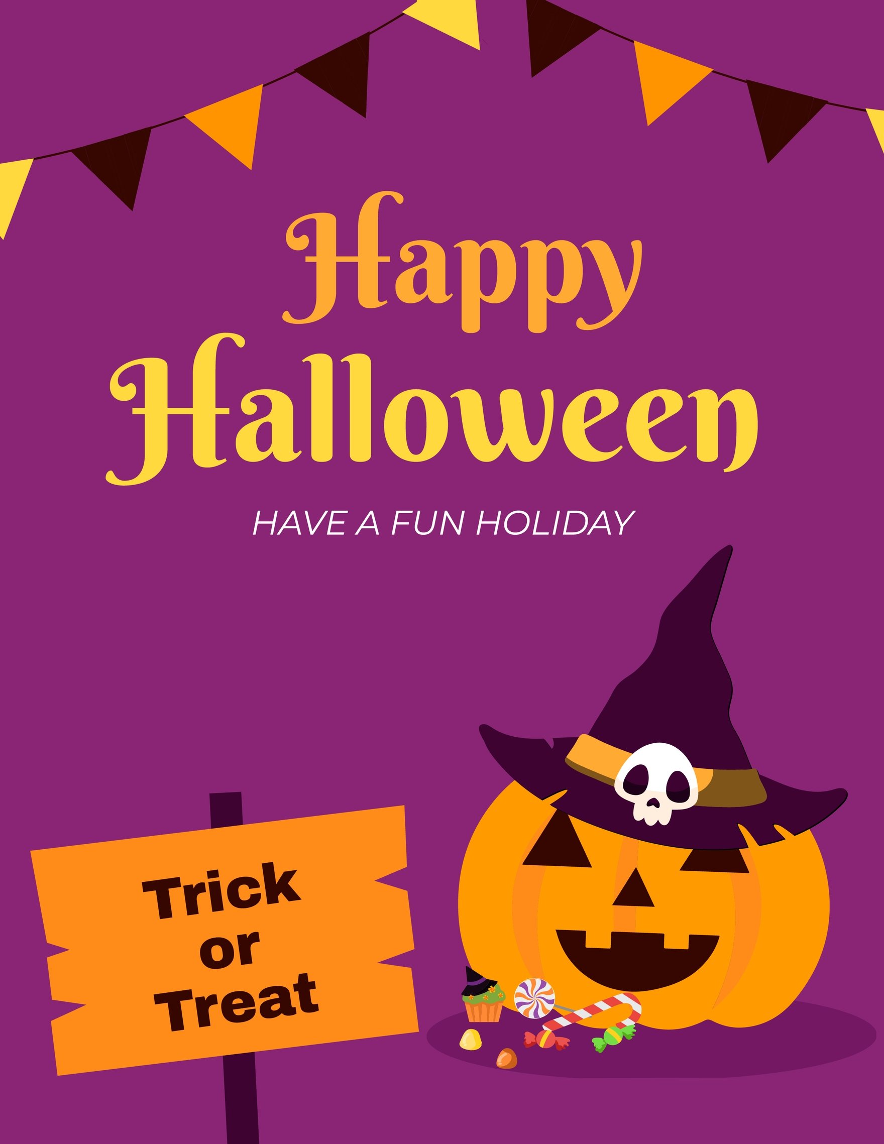 Halloween Flyer Background Template Free