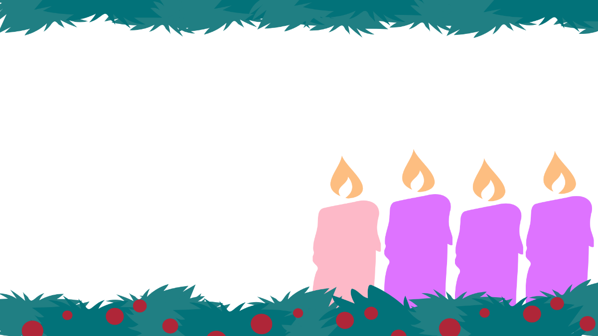 Free Advent Vector Background Template