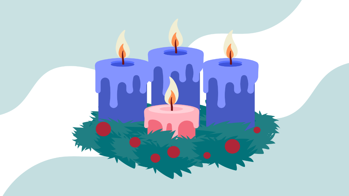 Free Advent Image Background Template