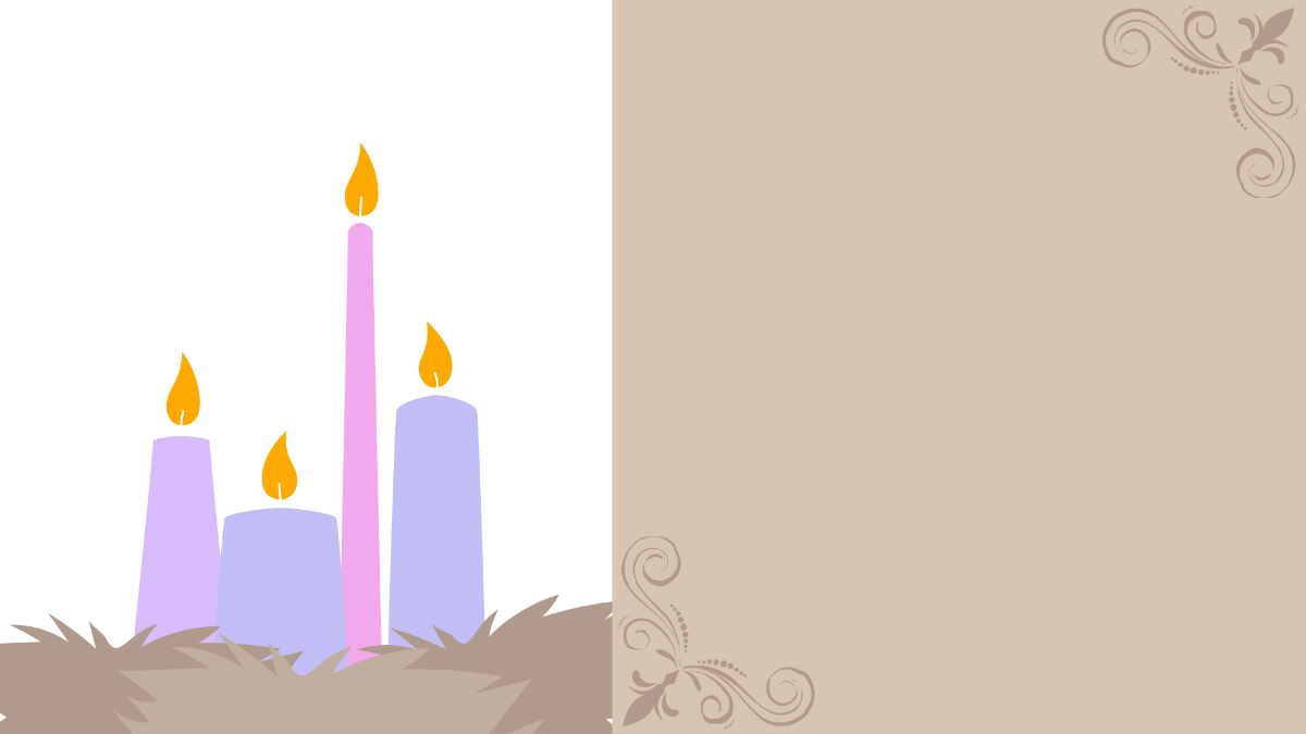 Advent Drawing Background Template