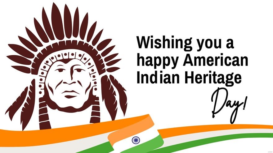 American Indian Heritage Day Wishes Background