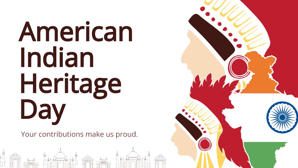 American Indian Heritage Day Flyer Background Template
