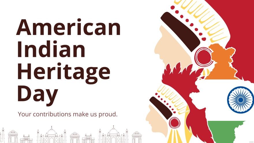 American Indian Heritage Day Flyer Background