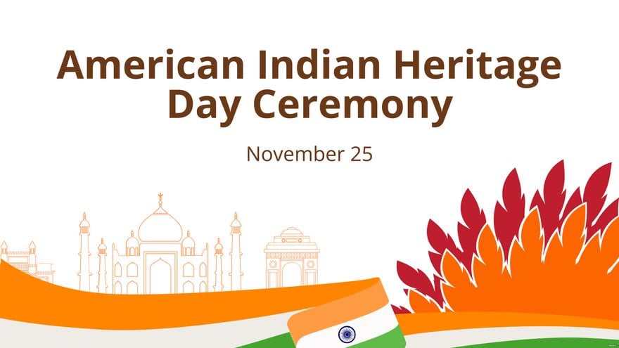 American Indian Heritage Day Invitation Background