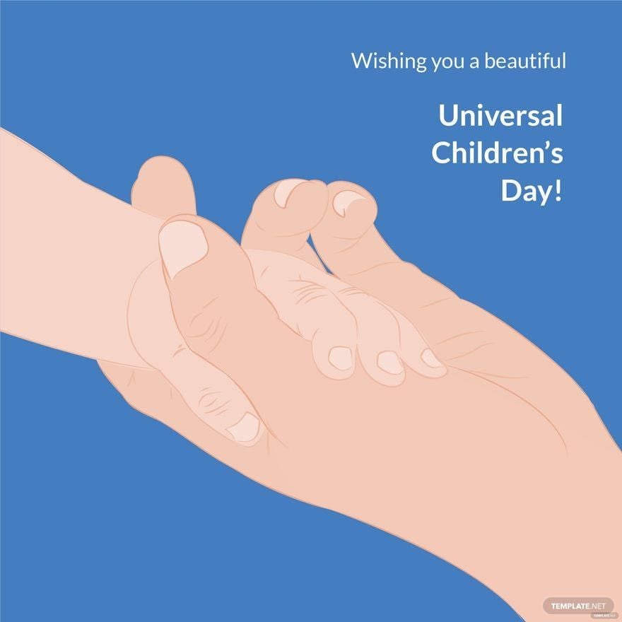 Universal Children’s Day Wishes Vector