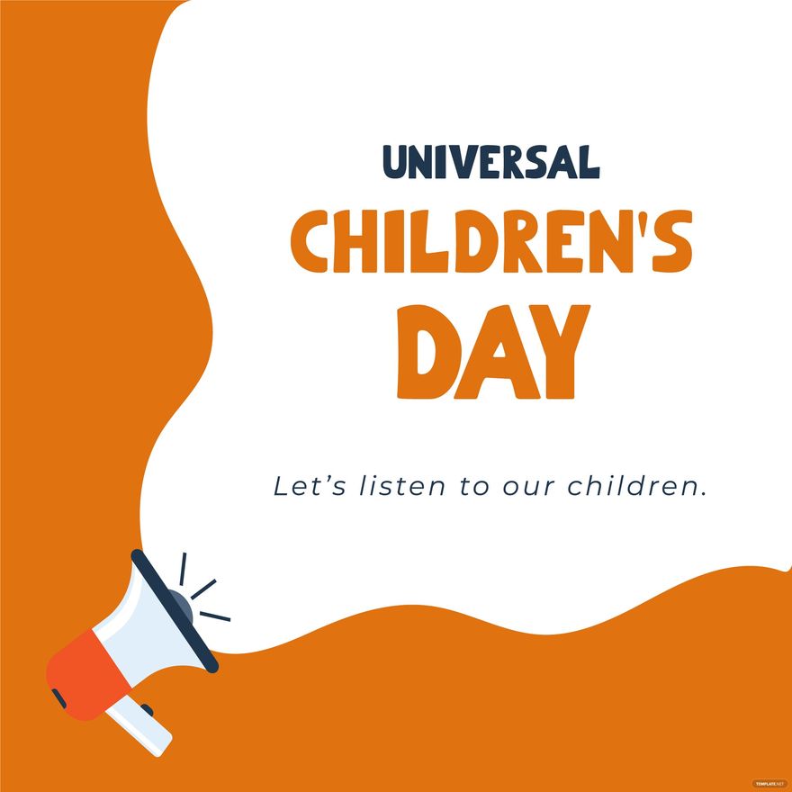 Universal Children’s Day Flyer Vector