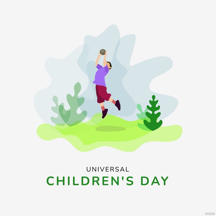 Free Happy Universal Children’s Day Illustration in Illustrator, PSD, EPS, SVG, JPG, PNG