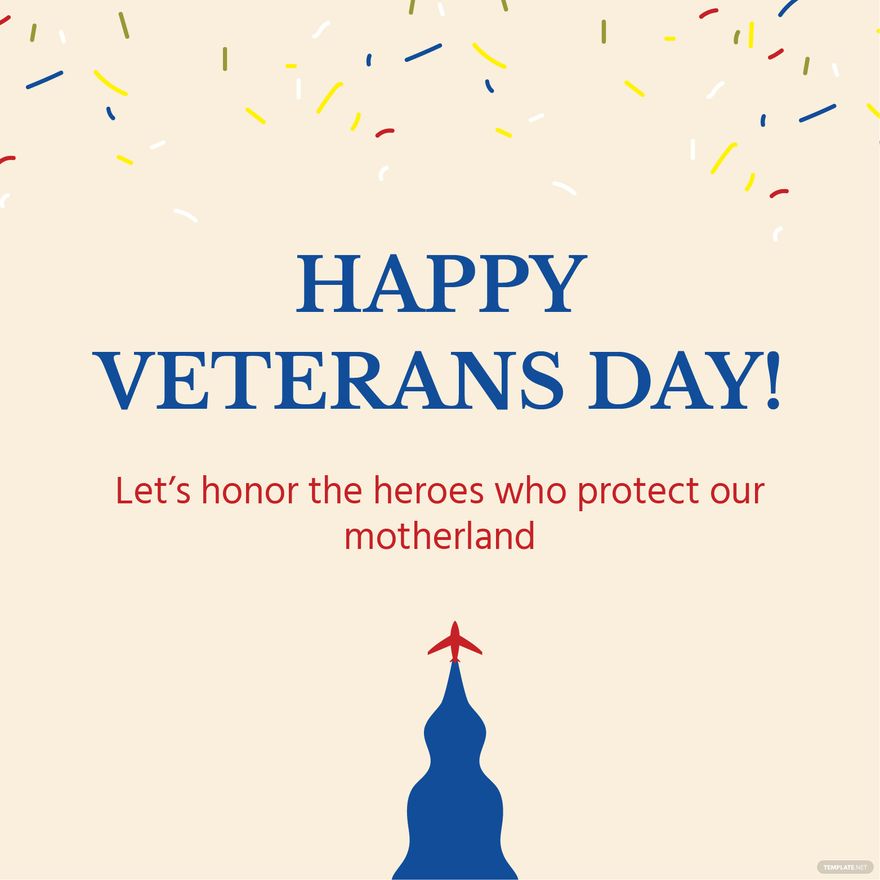 Veterans Day Greeting Card Vector