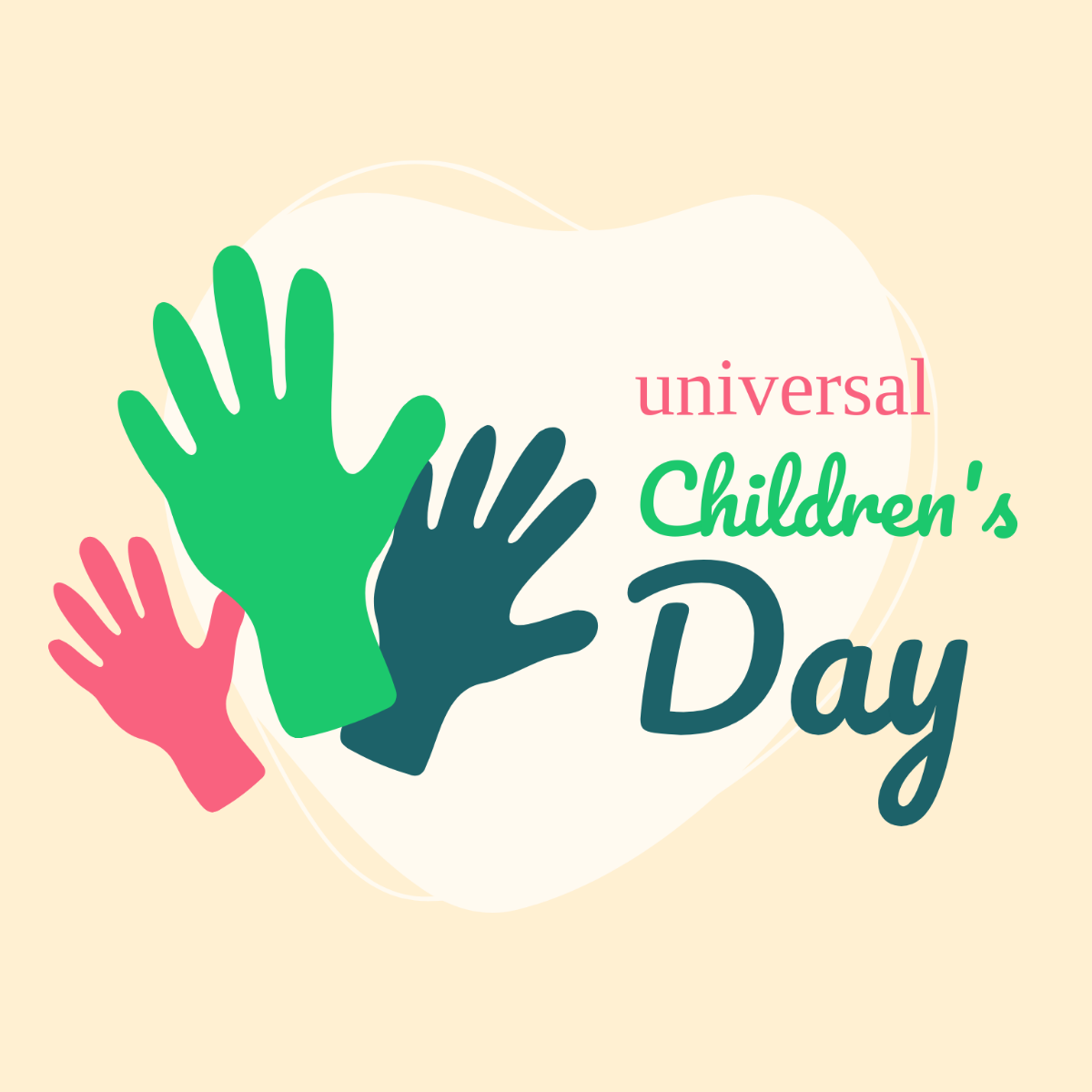 Universal Children’s Day Clipart Vector Template