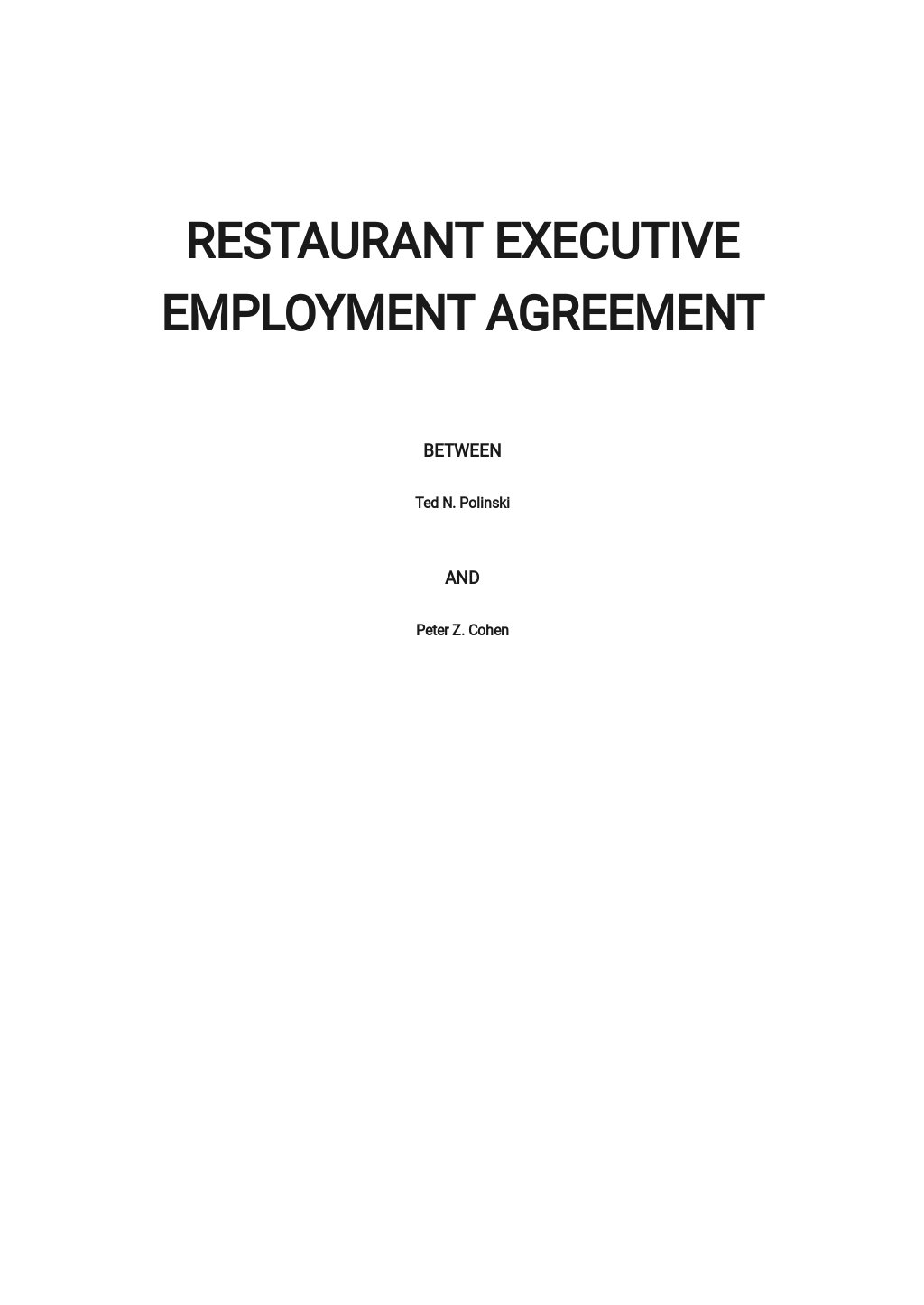 Executive Producer Agreement Template Free PDF Template net