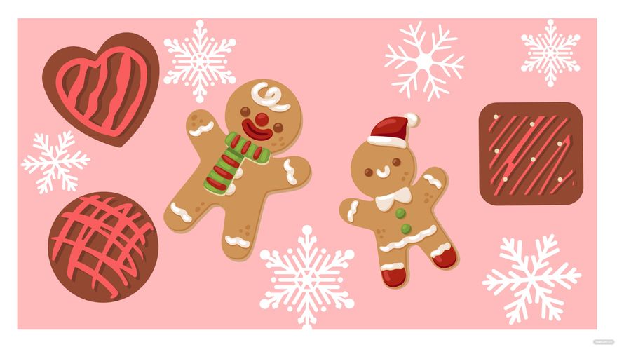 Christmas Cookie Background in Illustrator, EPS, SVG, JPG, PNG