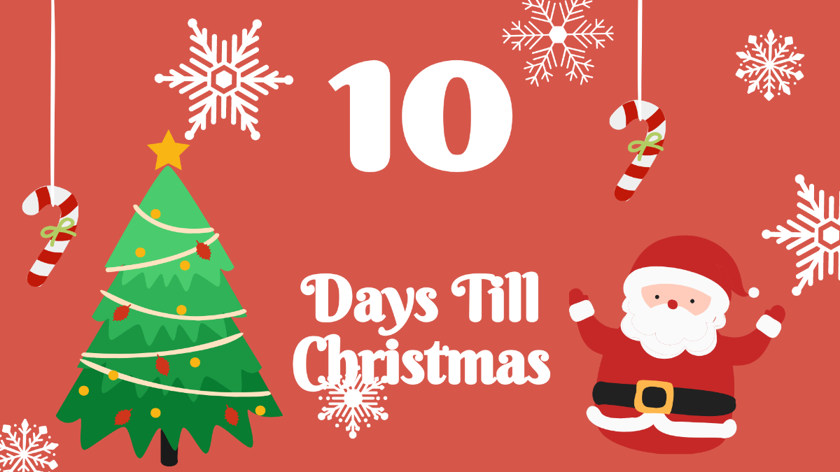 Christmas Countdown Background Template