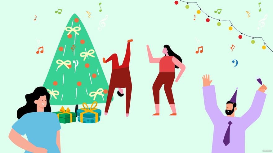 Free Christmas Dance Background
