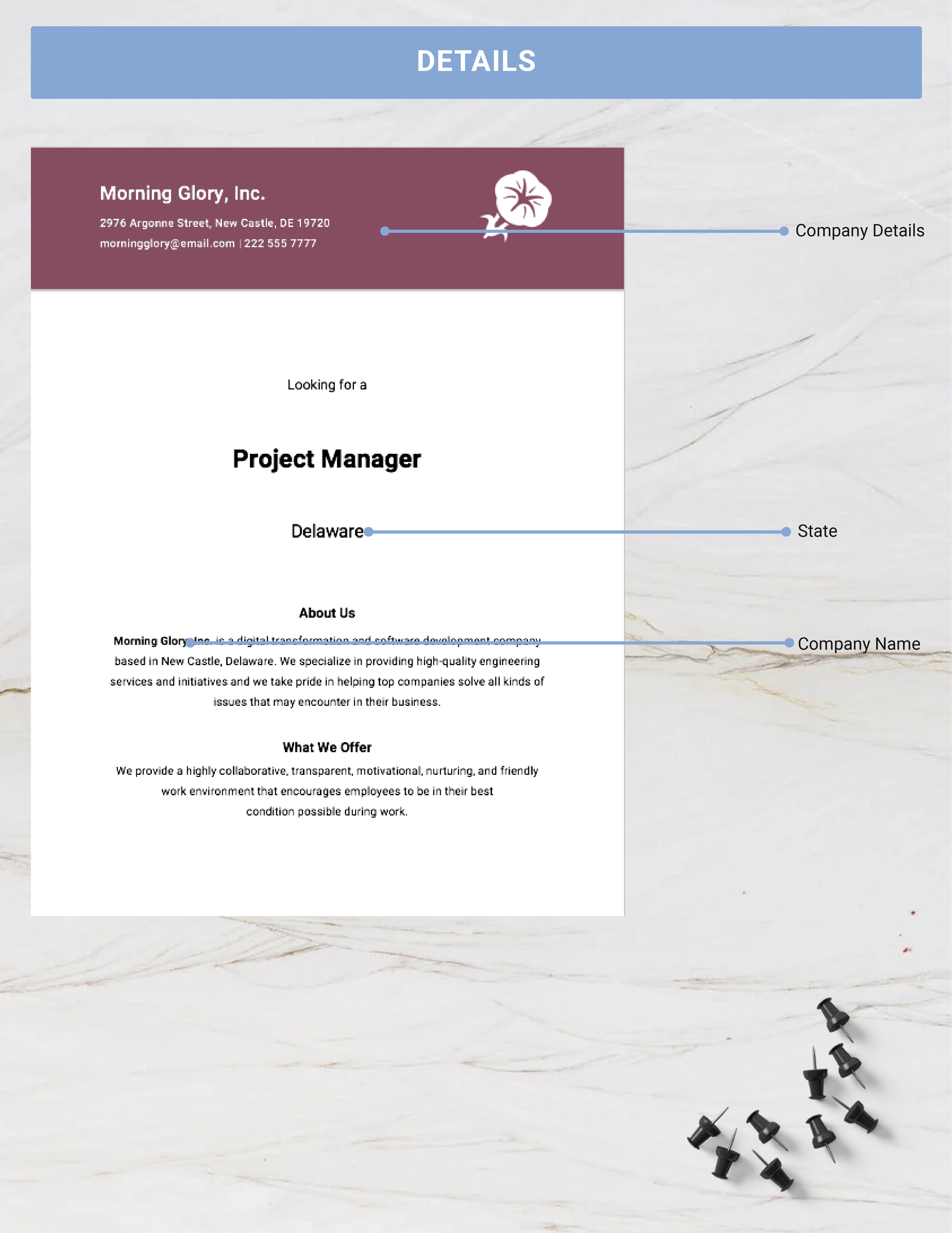 Project Manager Job Advertisement Template - Google Docs, Word, Apple ...