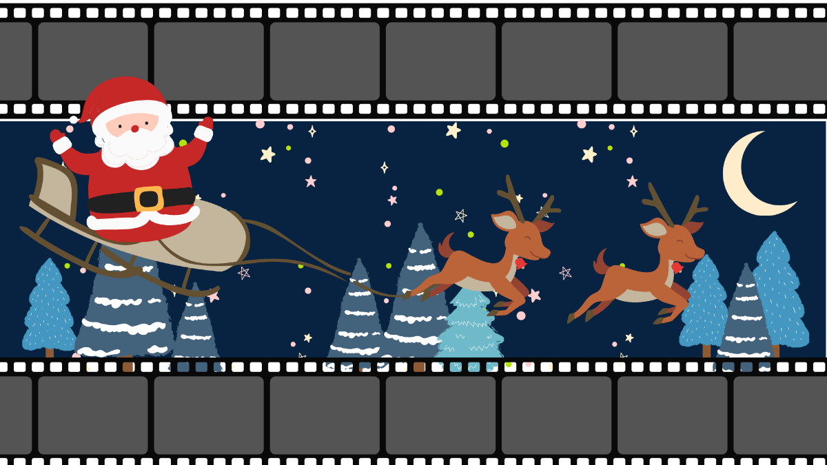 Christmas Movie Background Template